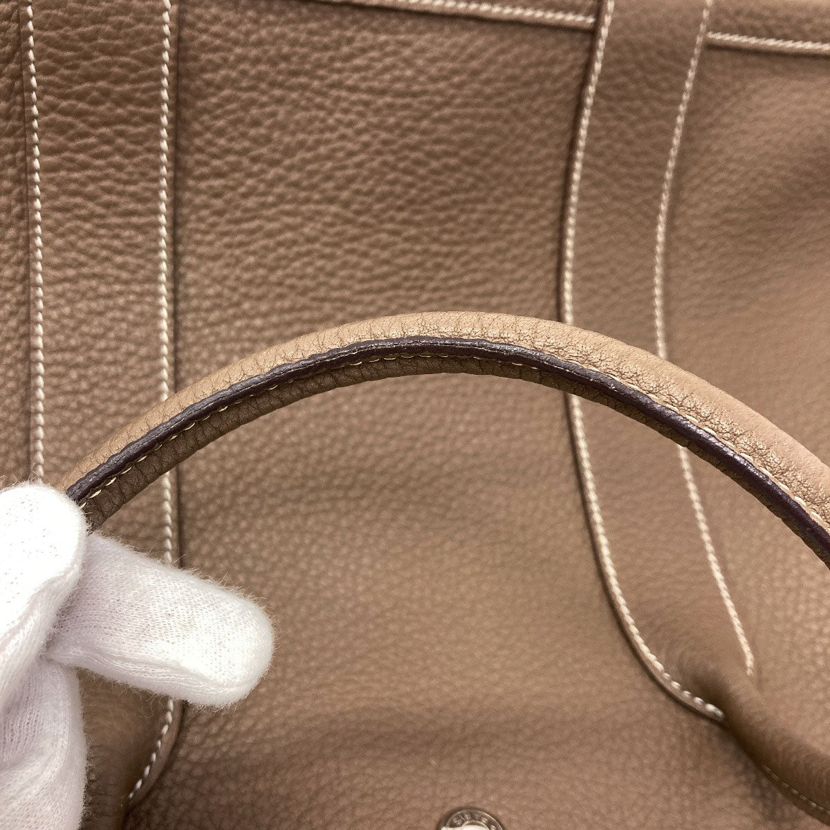 エルメス ガーデンパーティPM エトープ シルバー金具 トートバッグ 中古 商品画像15
