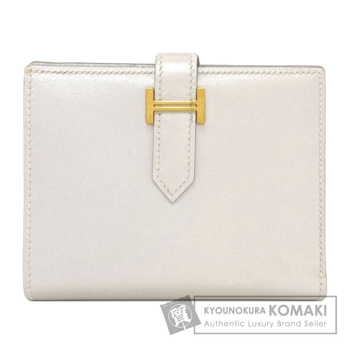 エルメス ベアンコンパクト ゴールド金具 二つ折り財布（小銭入れあり） 中古 商品画像1