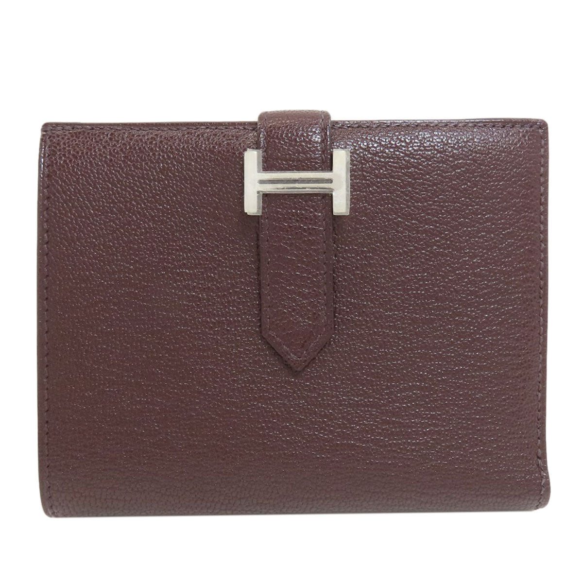 エルメス ベアンコンパクト シルバー金具 二つ折り財布（小銭入れあり） 中古 商品画像2