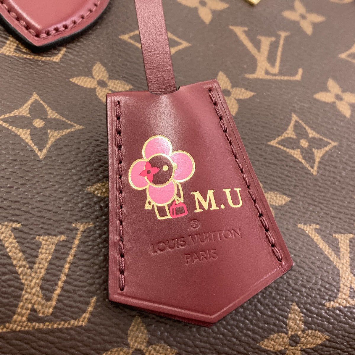 ルイヴィトン M44348 フラワー・ジップド トート MM ハンドバッグ 中古 商品画像11