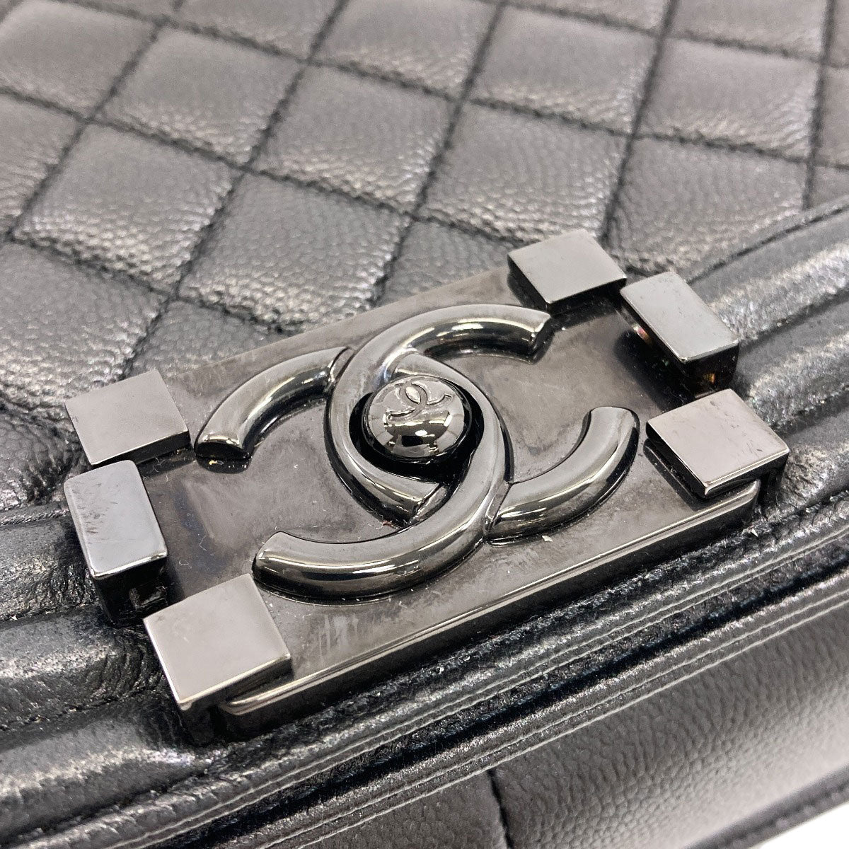 シャネル ボーイシャネル シルバー金具 ショルダーバッグ 中古 商品画像16