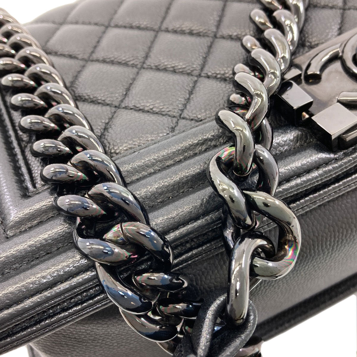 シャネル ボーイシャネル シルバー金具 ショルダーバッグ 中古 商品画像17