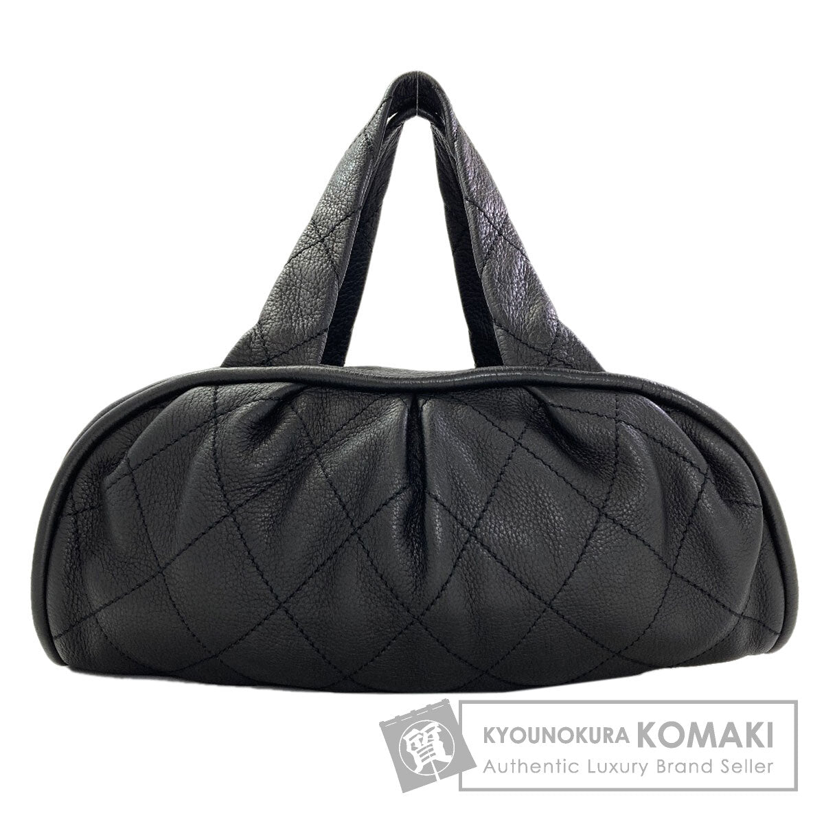 シャネル ル・マレ ボーラー ミニボストン キルティング シルバー金具 ボストンバッグ 中古 商品画像1
