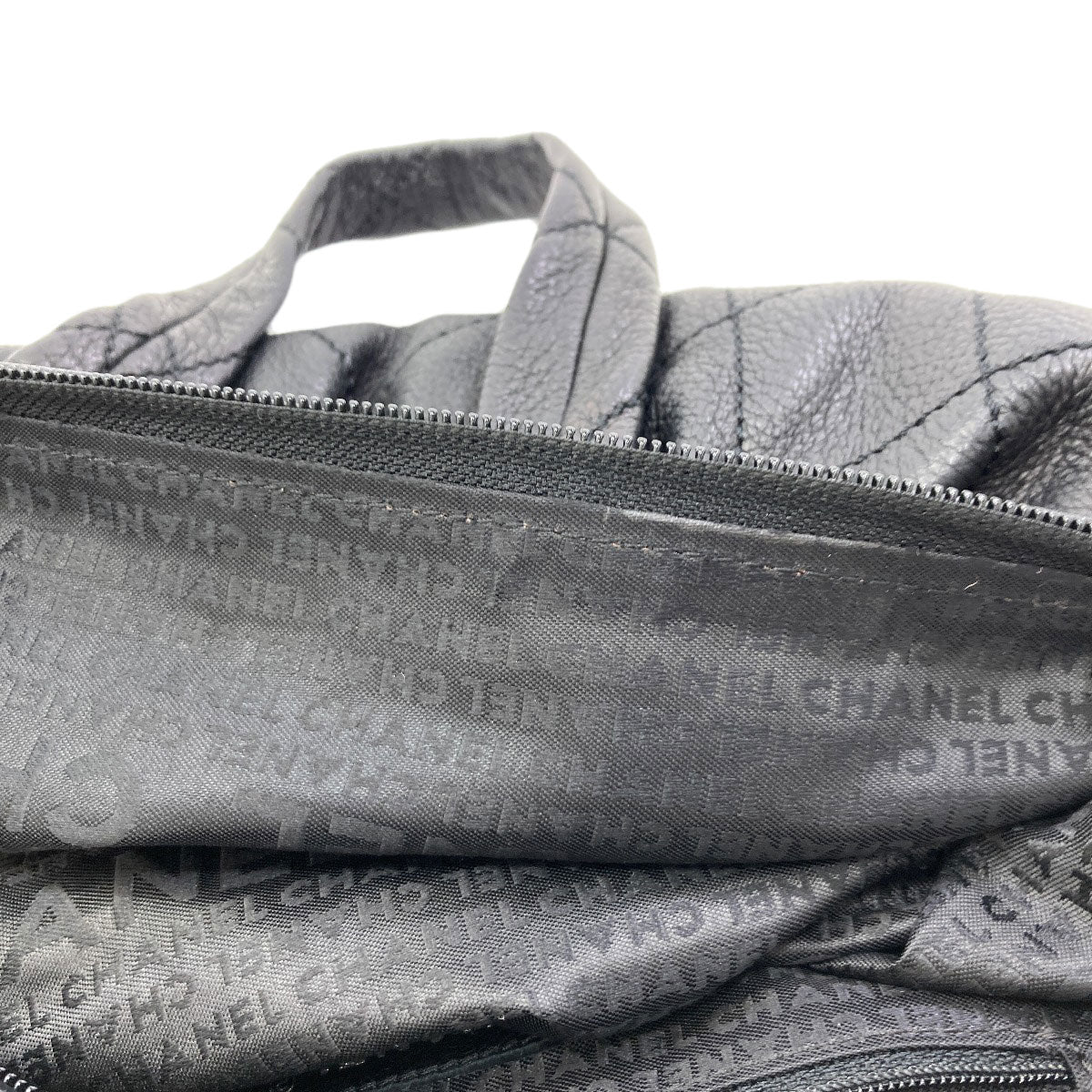 シャネル ル・マレ ボーラー ミニボストン キルティング シルバー金具 ボストンバッグ 中古 商品画像10