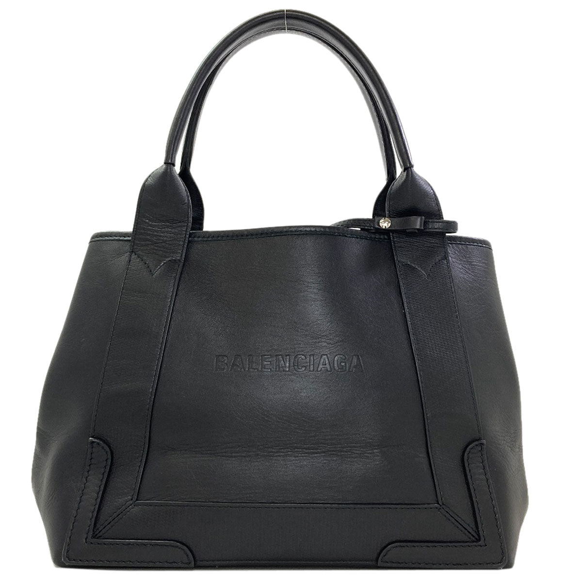 バレンシアガ 339933 ネイビーカバス ハンドバッグ 中古 商品画像2
