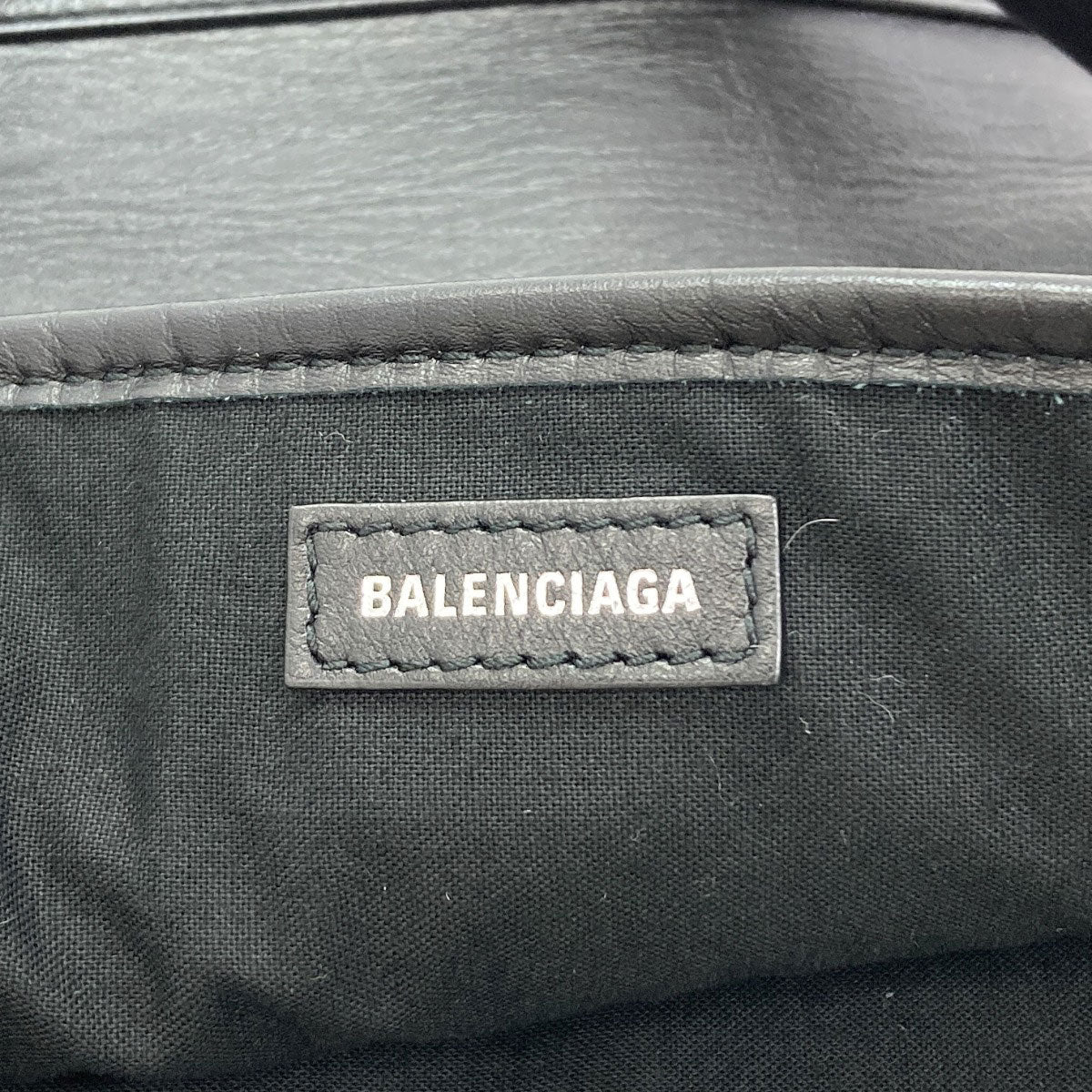 バレンシアガ 339933 ネイビーカバス ハンドバッグ 中古 商品画像7