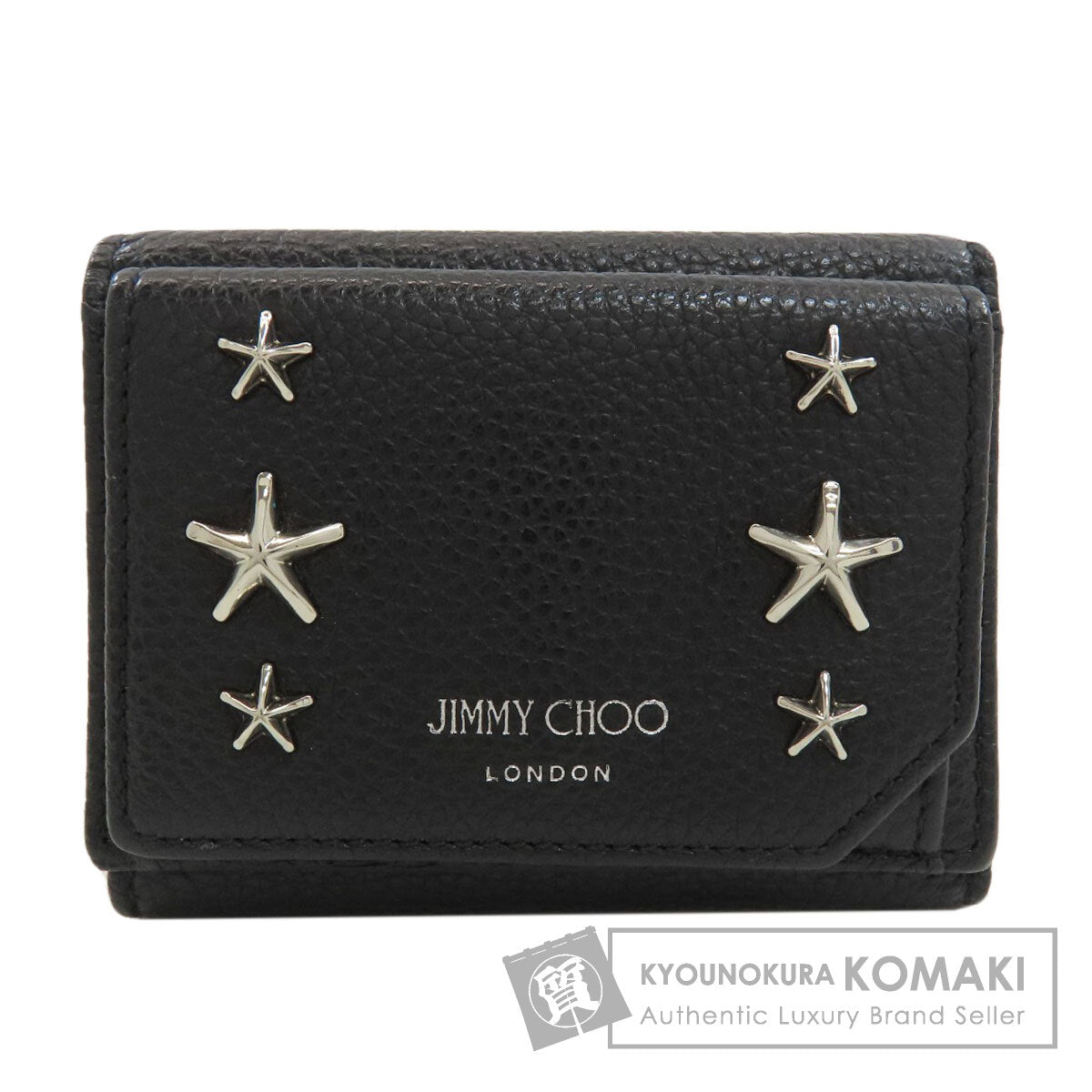 ジミーチュウ スタッズ スターモチーフ 三つ折り財布（小銭入れあり） 中古 商品画像1