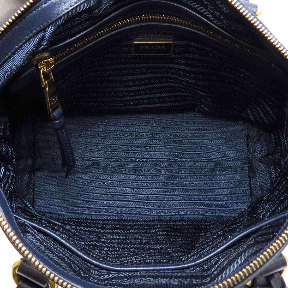 プラダ 1BA104 ロゴ金具 2WAY ハンドバッグ 中古 商品画像6