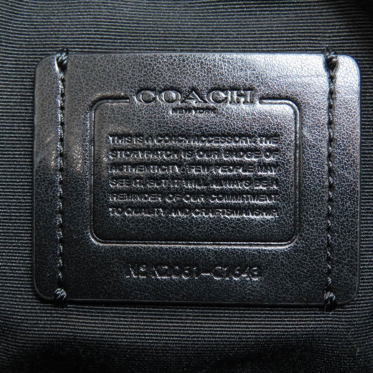 コーチ C1643 ロングショルダー ミニエッジ ダブル クロスボディ ショルダーバッグ 中古 商品画像7