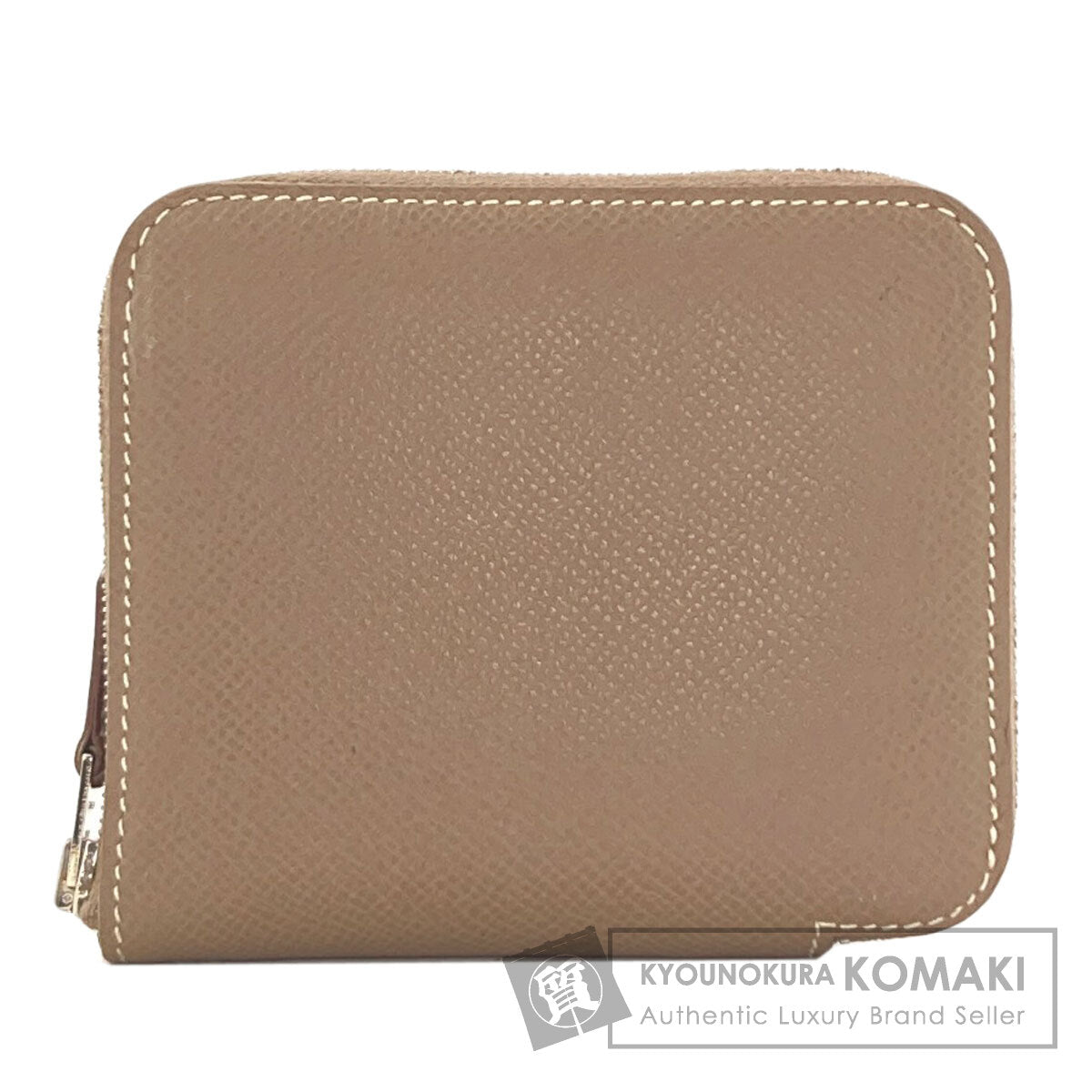 エルメス アザップ シルクイン コンパクト エトープ シルバー金具 コインケース 中古 商品画像1