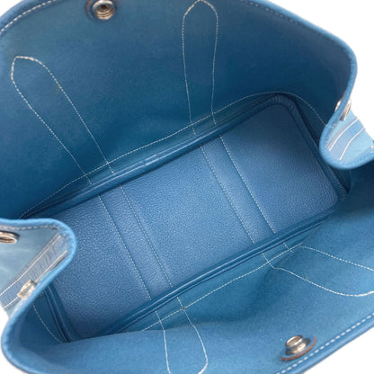 エルメス ガーデンパーティTPM ブルージーン シルバー金具 ハンドバッグ 中古 商品画像6