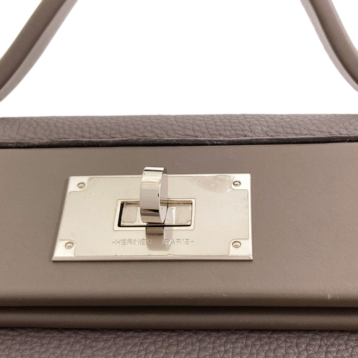 エルメス ヴァンキャトル29 エタン シルバー金具 ハンドバッグ 中古 商品画像14