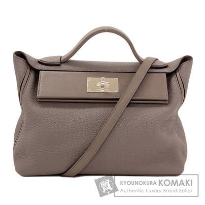 エルメス ヴァンキャトル29 エタン シルバー金具 ハンドバッグ 中古 商品画像1