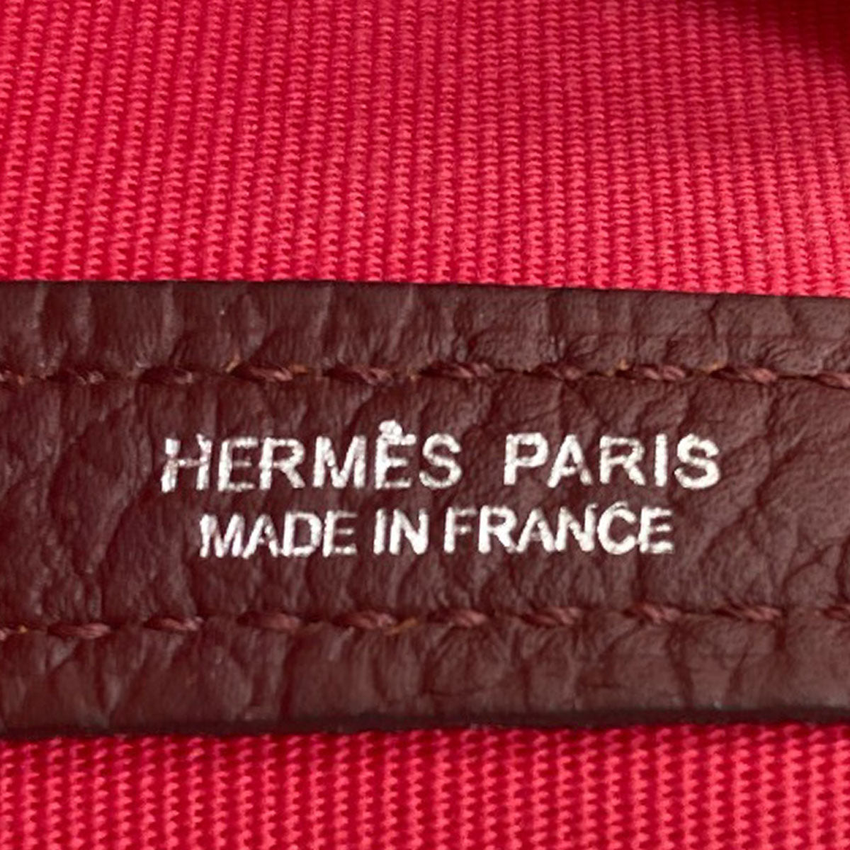エルメス ガーデンパーティPM シルバー金具 ハンドバッグ 中古 商品画像7