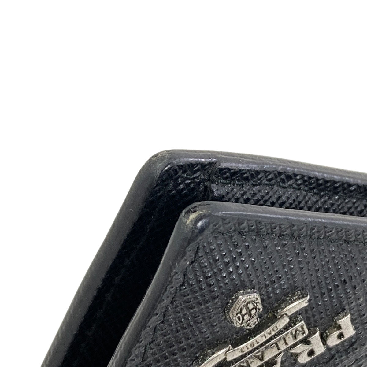 プラダ ロゴ 二つ折り財布（小銭入れあり） 中古 商品画像12