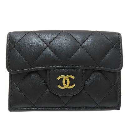 シャネル マトラッセ コンパクト財布 ゴールド金具 三つ折り財布（小銭入れあり） 中古 商品画像2