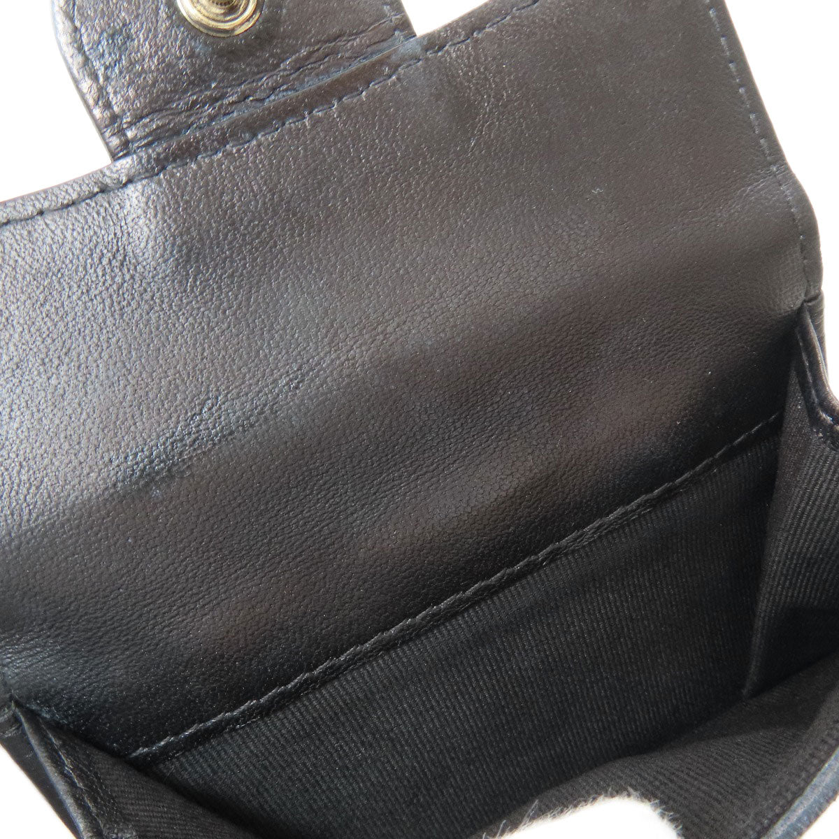 シャネル マトラッセ コンパクト財布 ゴールド金具 三つ折り財布（小銭入れあり） 中古 商品画像13