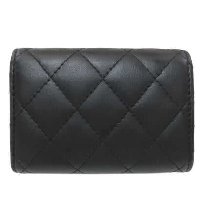 シャネル マトラッセ コンパクト財布 ゴールド金具 三つ折り財布（小銭入れあり） 中古 商品画像3