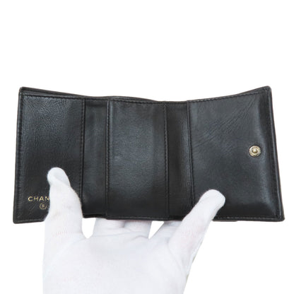 シャネル マトラッセ コンパクト財布 ゴールド金具 三つ折り財布（小銭入れあり） 中古 商品画像5