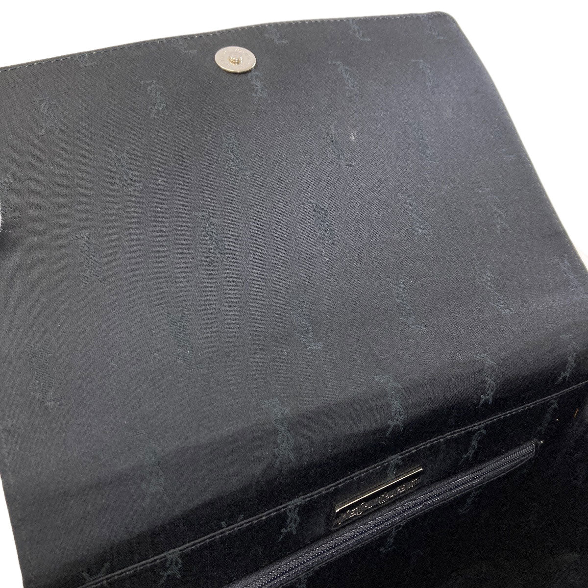 イヴ・サンローラン ロゴ ストライプ ショルダーバッグ 中古 商品画像8