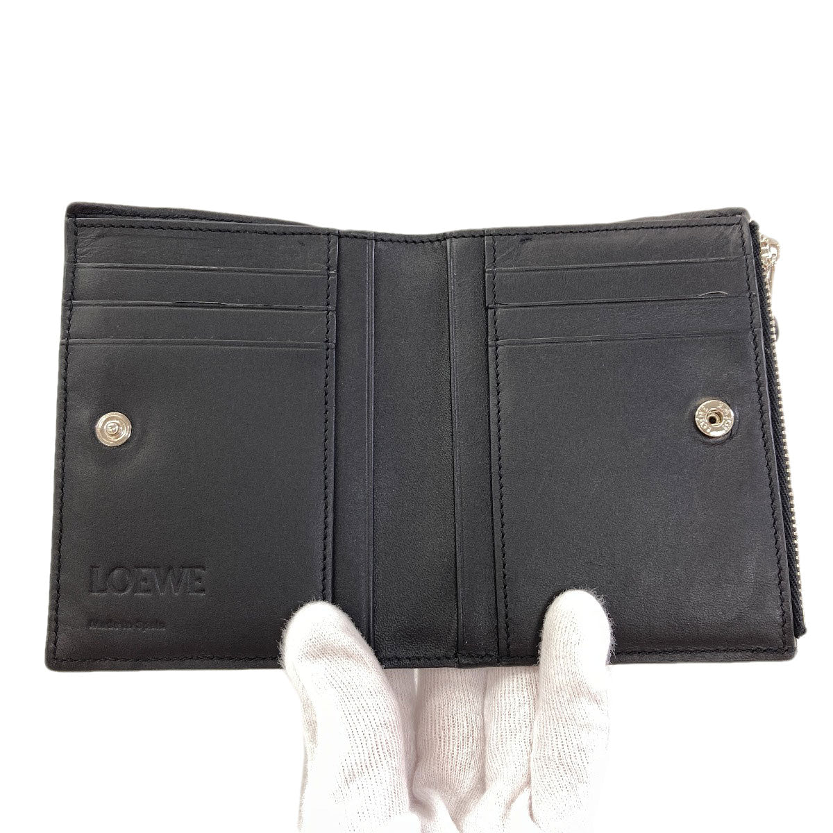 ロエベ パズル スリム コンパクト 二つ折り財布（小銭入れあり） 中古 商品画像5