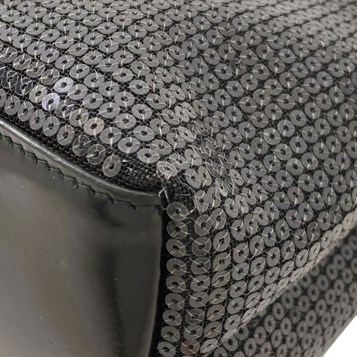 プラダ スパンコール メッシュ ハンドバッグ 中古 商品画像12