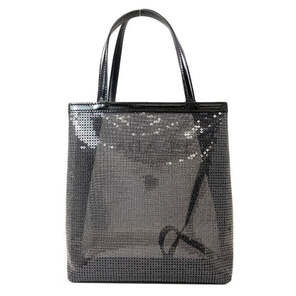 プラダ スパンコール メッシュ ハンドバッグ 中古 商品画像3