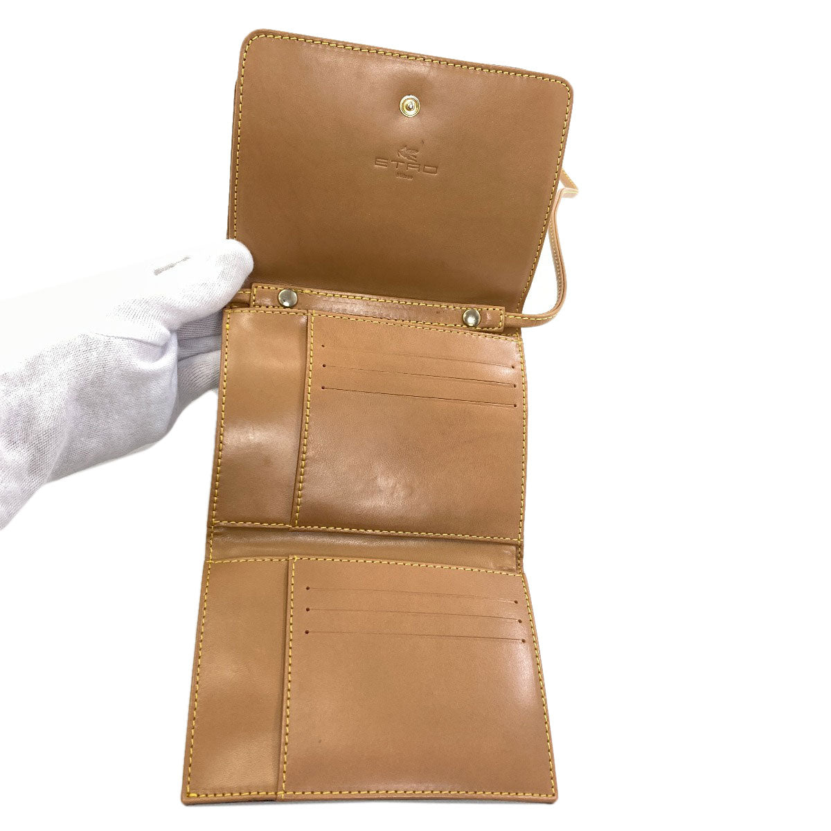 エトロ ショルダーウォレット ペイズリー柄 三つ折り財布（小銭入れあり） 中古 商品画像7