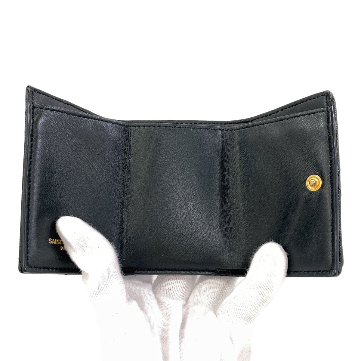 サンローラン カサンドラ 三つ折り財布（小銭入れあり） 中古 商品画像5