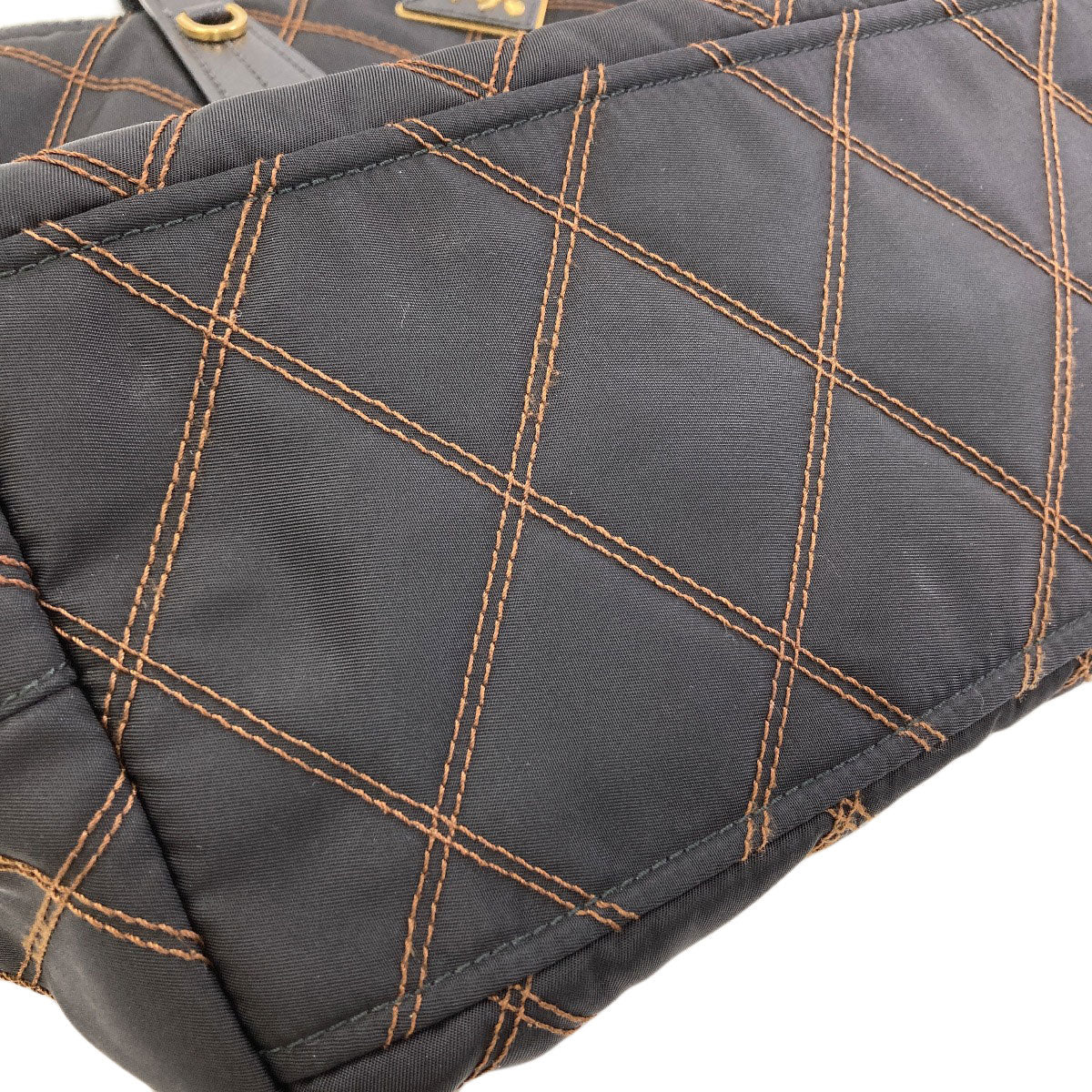プラダ ロゴ金具 キルティング トートバッグ 中古 商品画像11