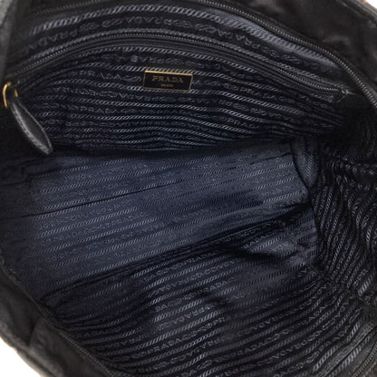 プラダ ロゴ金具 キルティング トートバッグ 中古 商品画像6