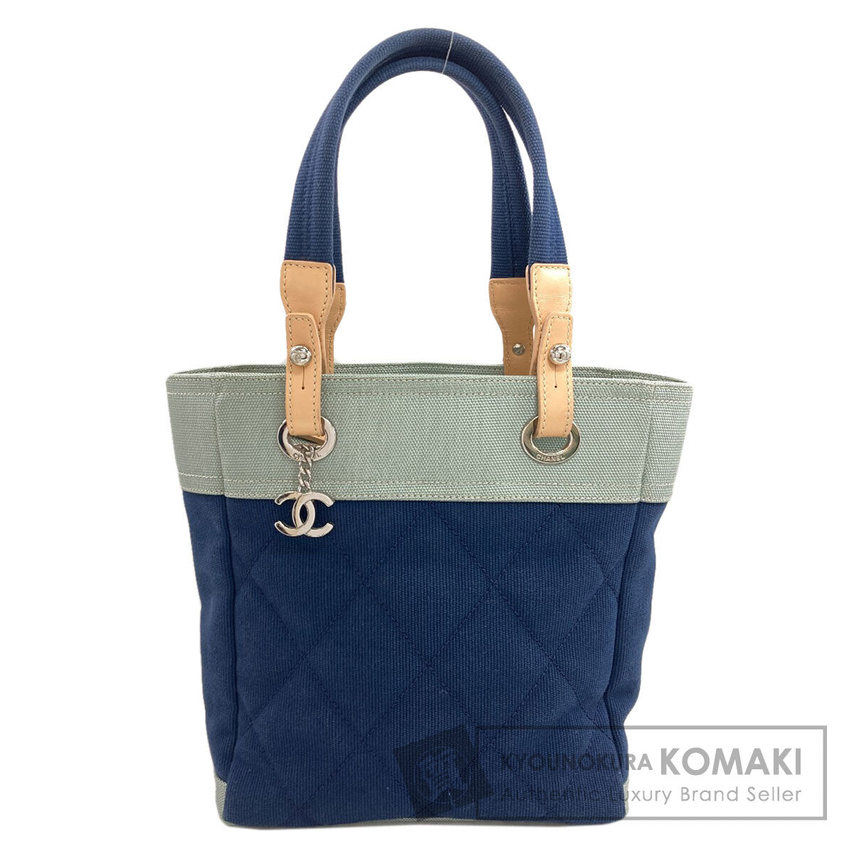 シャネル パリビアリッツ シルバー金具 トートバッグ 中古 商品画像1