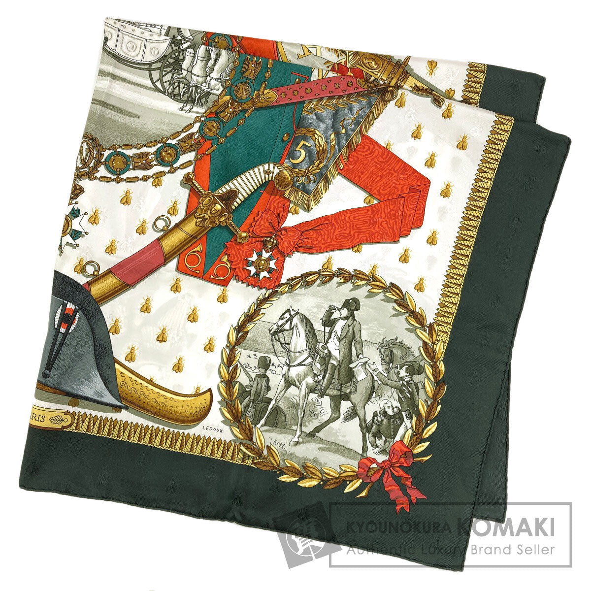 エルメス カレ90 ナポレオン スカーフ 中古 商品画像1