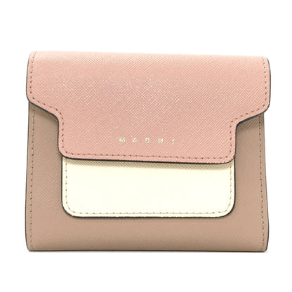 マルニ ロゴ 三つ折り財布（小銭入れあり） 中古 商品画像2