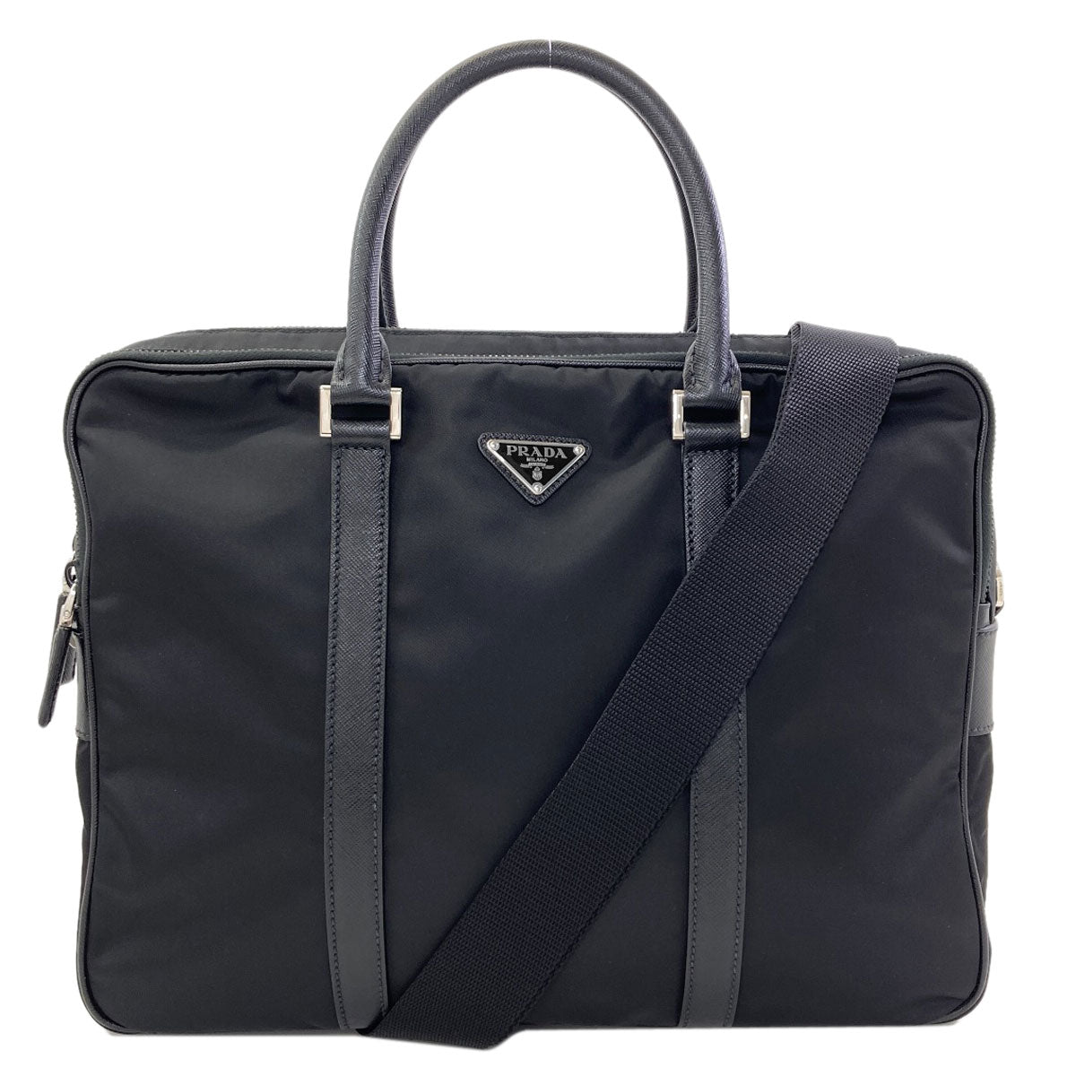 プラダ ロゴ金具 2WAY ビジネスバッグ 中古 商品画像2