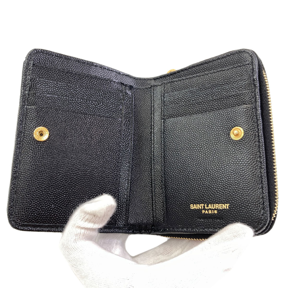 サンローラン カサンドラ 二つ折り財布（小銭入れあり） 中古 商品画像5