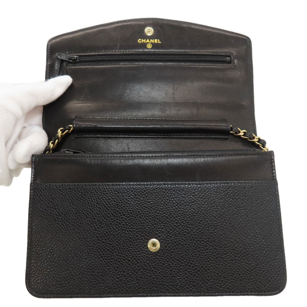 シャネル チェーンウォレット ココマーク ゴールド金具 長財布（小銭入れあり） 中古 商品画像6