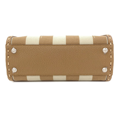 フェンディ ピーカブー ミニ セレリア ペカンストライプストライプ 2WAY ハンドバッグ 中古 商品画像5