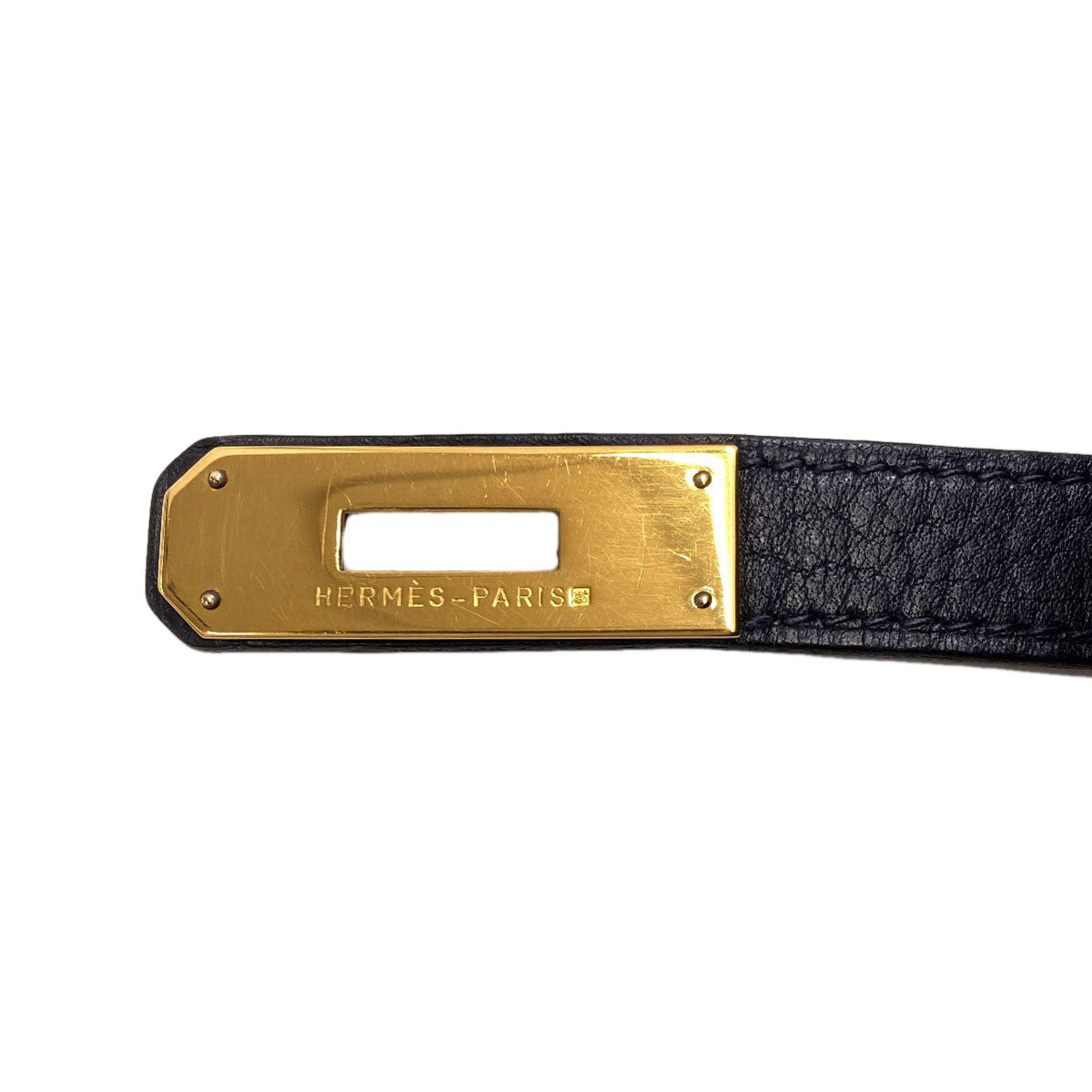 エルメス バーキン40 ブルーインディゴ ゴールド金具 ハンドバッグ 中古 商品画像9