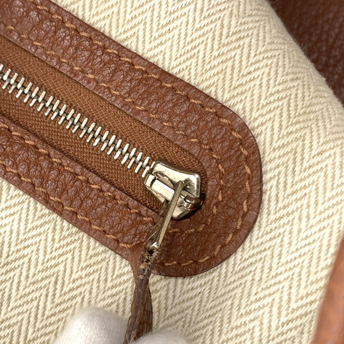 エルメス ガーデンパーティPM シルバー金具 トートバッグ 中古 商品画像9