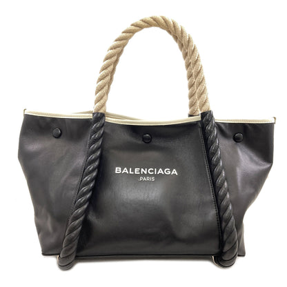 バレンシアガ 339933 ネイビーカバス ロープハンドル トートバッグ 中古 商品画像2