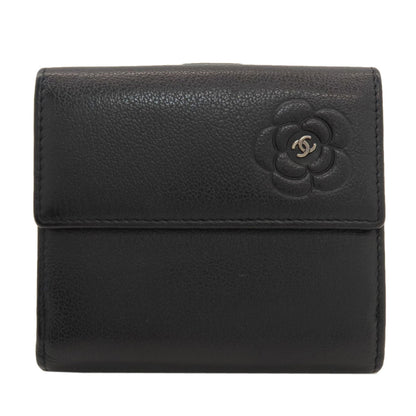 シャネル カメリア シルバー金具 二つ折り財布（小銭入れあり） 中古 商品画像2