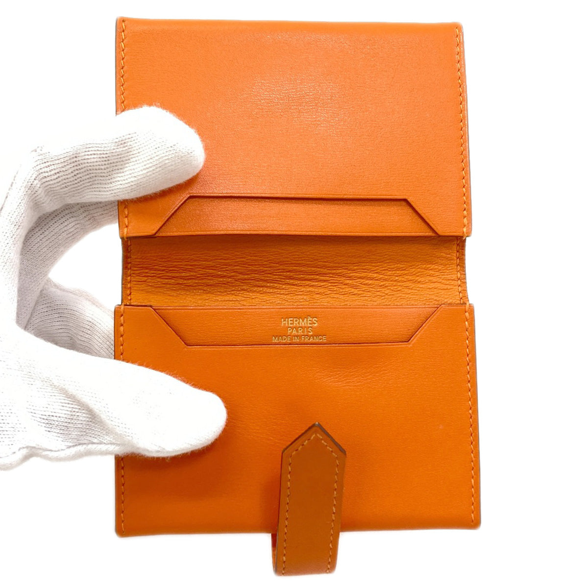 エルメス ベアン ゴールド金具 カードケース 中古 商品画像5