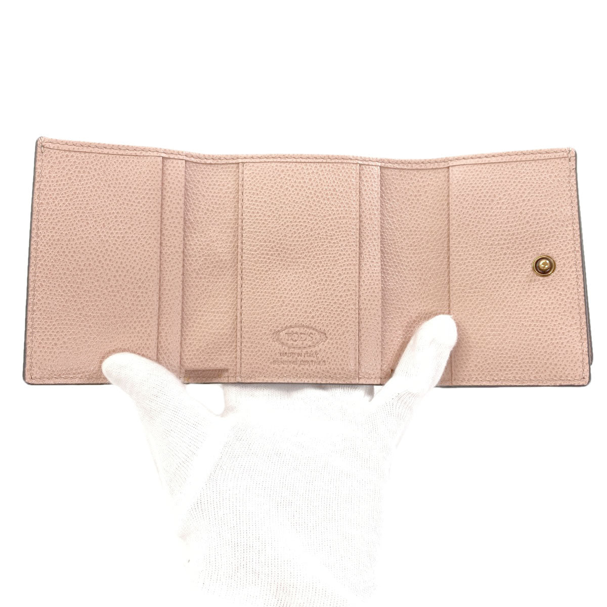 トッズ ロゴ 三つ折り財布（小銭入れあり） 中古 商品画像5
