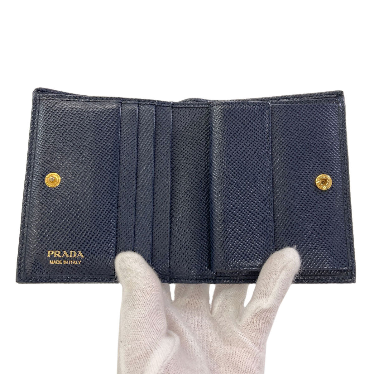 プラダ ロゴ 二つ折り財布（小銭入れあり） 中古 商品画像5