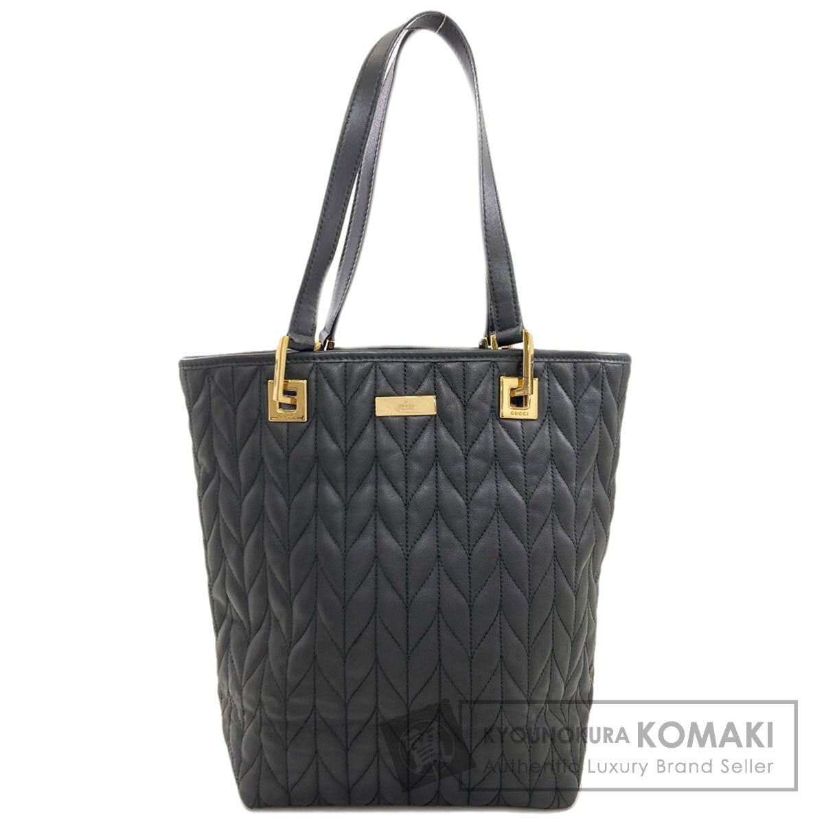 グッチ 002・1099 キルティング ヘリンボーン柄 ハンドバッグ 中古 商品画像1