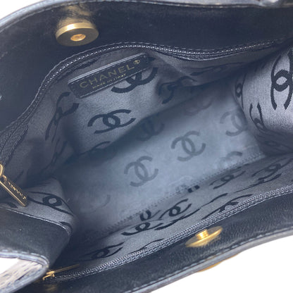 シャネル カメリア パンチング ゴールド金具 ハンドバッグ 中古 商品画像6