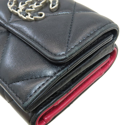 シャネル シャネル19 スモール フラップ マトラッセ シルバー金具 三つ折り財布（小銭入れあり） 中古 商品画像17
