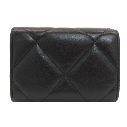 シャネル シャネル19 スモール フラップ マトラッセ シルバー金具 三つ折り財布（小銭入れあり） 中古 商品画像3