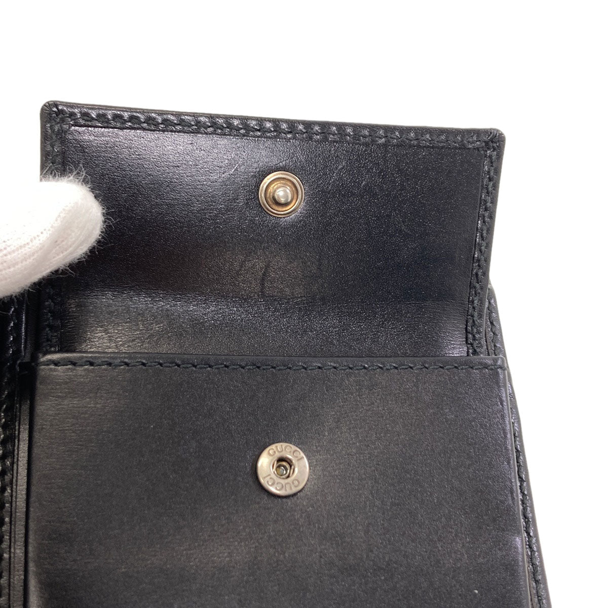 グッチ 224117 GGスプリーム 二つ折り財布（小銭入れあり） 中古 商品画像10